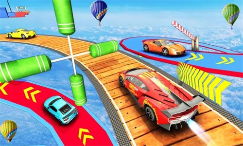瘋狂特技賽車競速截圖(1)