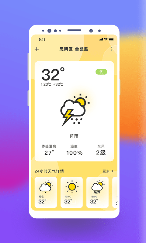 極簡(jiǎn)桌面天氣截圖(4)