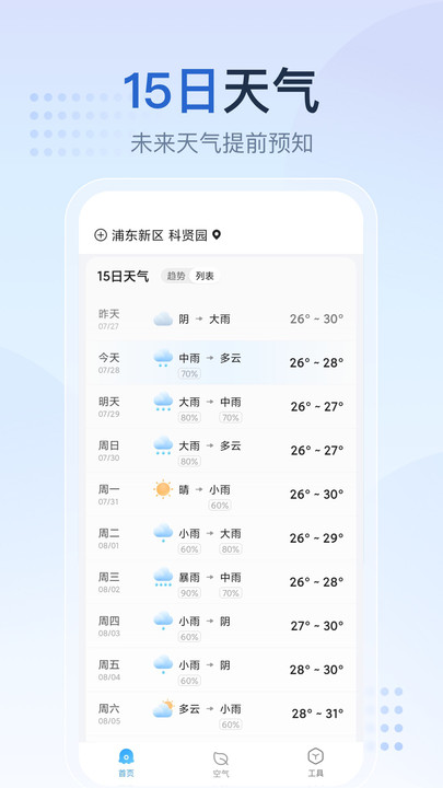 天氣預(yù)報星截圖(2)