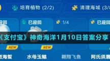 《支付寶》神奇海洋1月10日答案分享