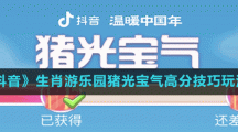 《抖音》生肖游樂園豬光寶氣高分技巧玩法