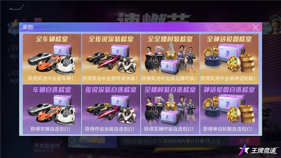 《王牌競速》周年活動重磅爆料，沒有人比你更懂周年慶福利！