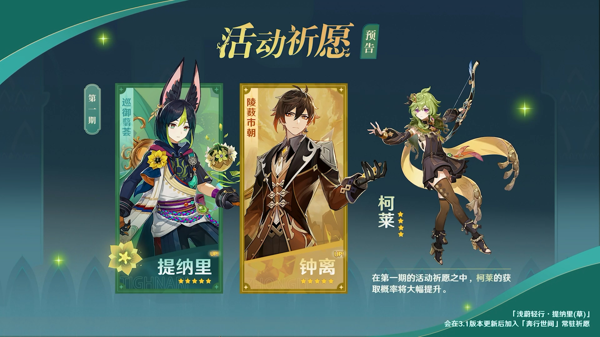 《原神》新版本前瞻直播特別節(jié)目播出，全新角色提納里登場！