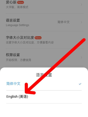 《鐵路12306》切換其他語言方法